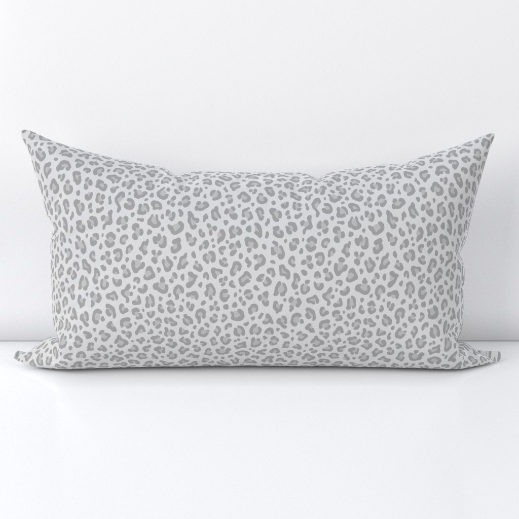 ★ LIGHT GRAY LEOPARD ★ Leopard Print in Neutral Gray - Small Scale / Collection : Leopard spots – Punk Rock Animal Print