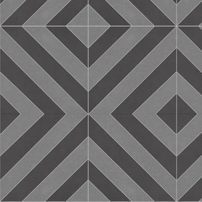 Gray + Black Zag