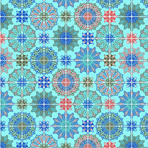 Mosaic Tile Turquoise Backsplash