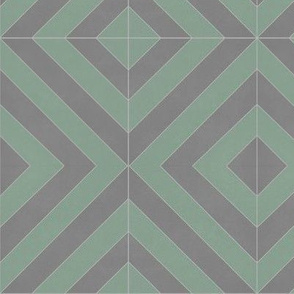 Green + Gray Zag