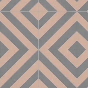 Pink + Gray Zag