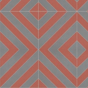 Red + Gray Zag