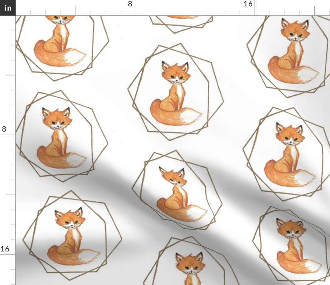 Geometric Fox Blanket