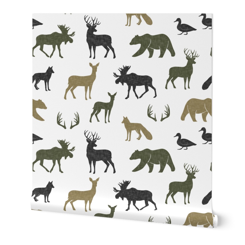 woodland animals - C2 linen