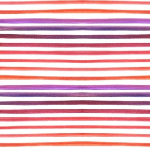 watercolor stripes purple orange horizontal