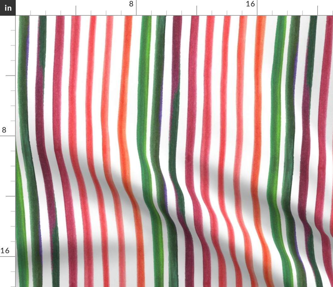tropical watercolor stripes horizontal