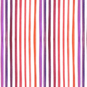 watercolor stripes purple orange