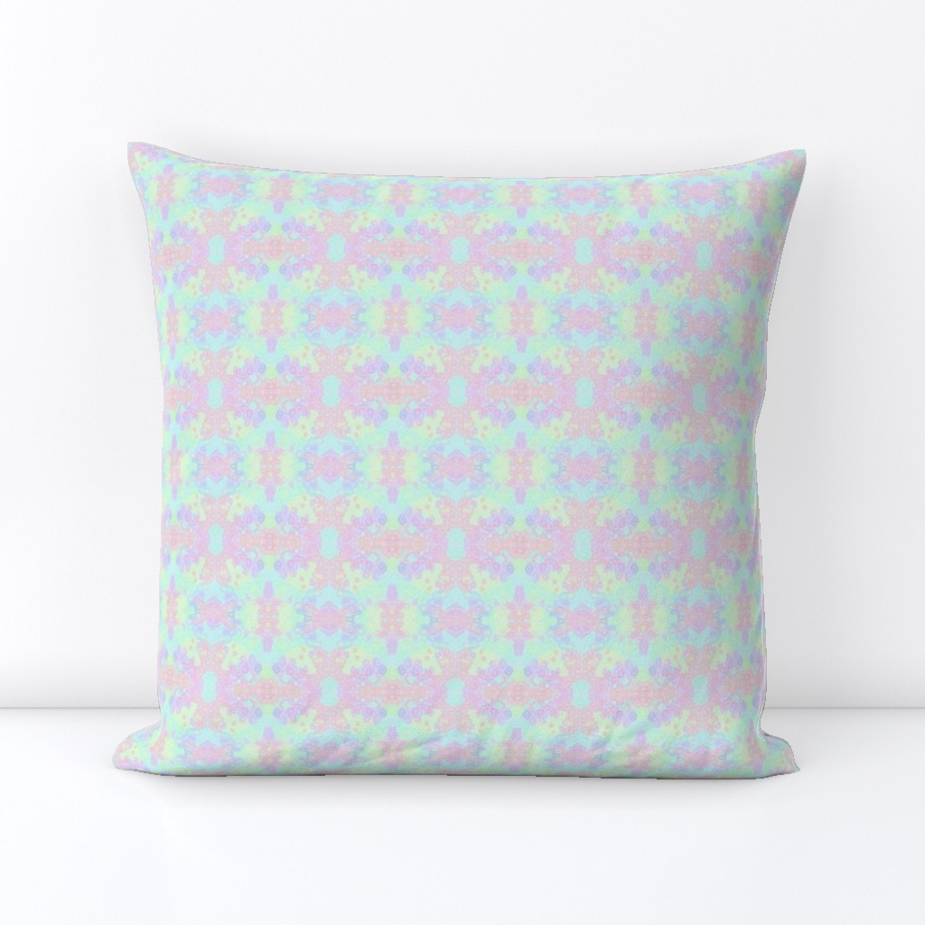 Pastel Rainbow Fizz on Blue