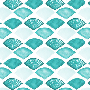 Geo Shells Aqua