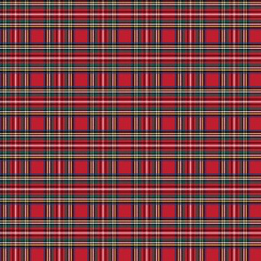 XSM royal stewart tartan style 1 - 1.35" repeat perfect for christmas