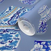 Chinoiserie Ginger Jar Collection in Delft Blue