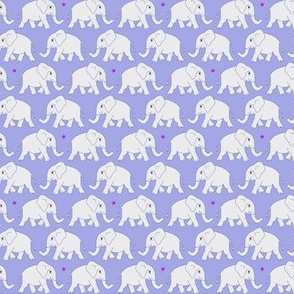 elephants walking - grey-lilac