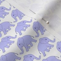 elephants walking - lilac