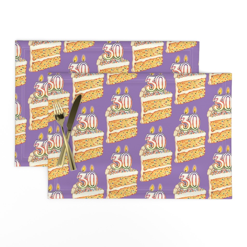 30th Funfetti Birthday Cake - Purple