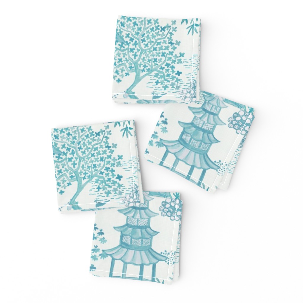 Pagoda Forest In Turquoise and Aqua