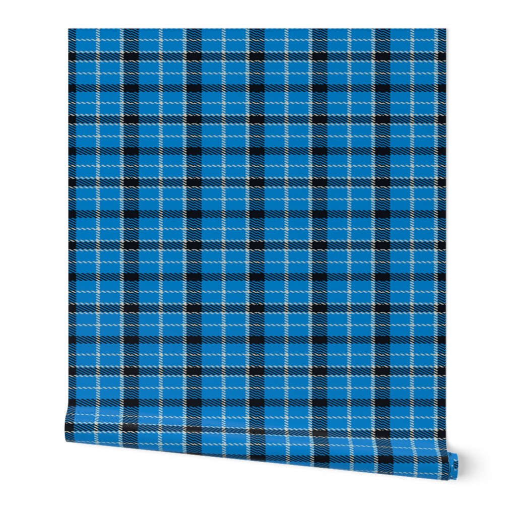 Blue and Silver Plaid