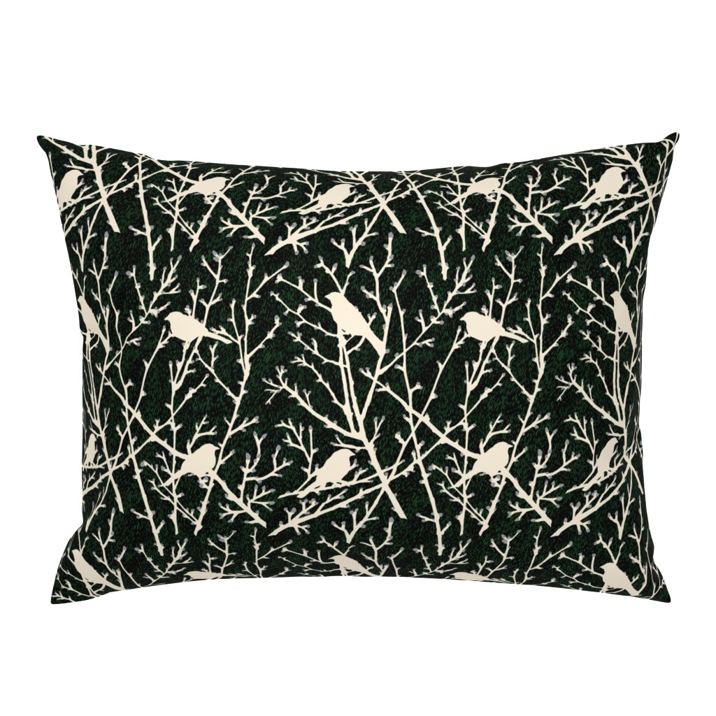 branchy birds - grass black//gray/cream