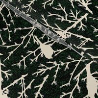 branchy birds - grass black//gray/cream