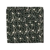 branchy birds - grass black//gray/cream