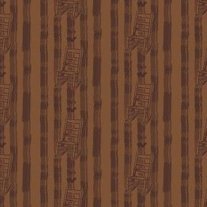 Rocking Chair Stripe in Tone-on-Tone Coffee