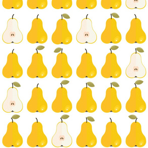 pears in rows