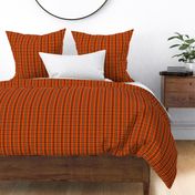 Plaid in Orange Brown and White