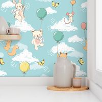 Dreamy sky - cute animals