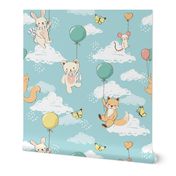 Dreamy sky - cute animals