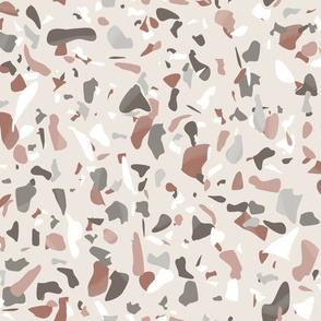 Earthy terrazzo