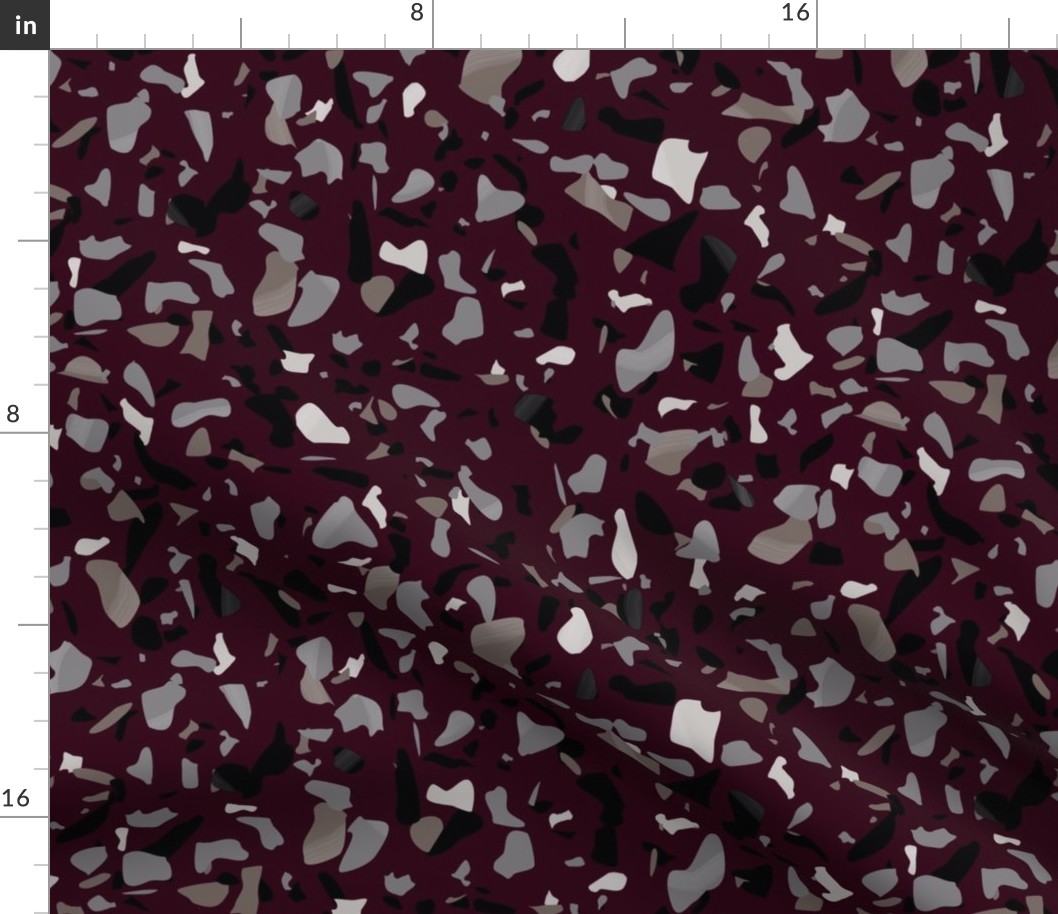 Red wine terrazzo