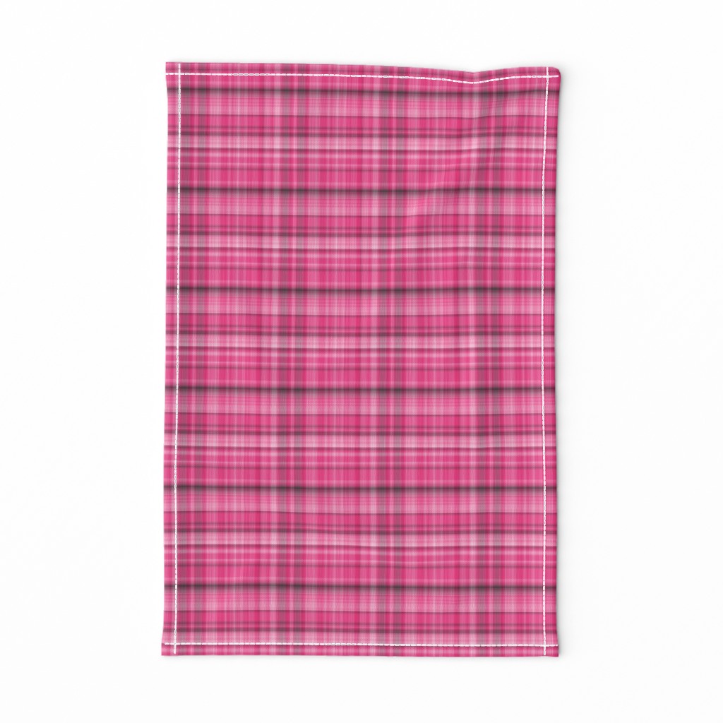 Hot Pink and Charcoal Plaid