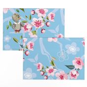 Cherry Blossom-Baby Owl Nursery