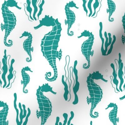 Seahorse Silhouette Large