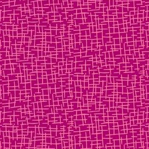Sketchy Mesh of Rosy Pink on Fuchsia