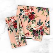 Classic Christmas Floral //Peachy