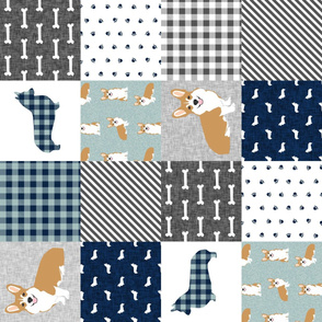 corgi cheater quilt b dog breed corgis fabric 