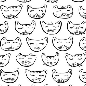 Sleepy Kitty Coloring Book // Color in Your Own Cats // Halloween, Kids, Decor, Apparel, Gifts, Party Favors, Nursery, Cat Lovers