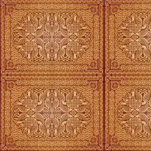 Celtic Blocks (gold and brown)