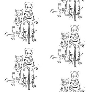 Rat Trap 666 Fabric, Wallpaper and Home Decor | Spoonflower