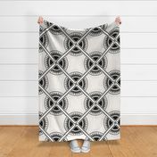 Circa: Jumbo Black & Cream Graphic Quilt