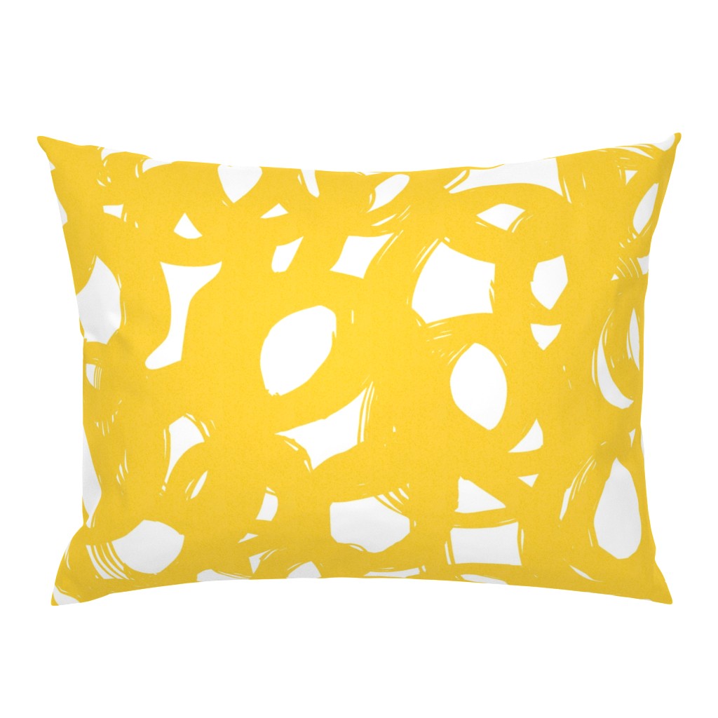 Yellow scribble-abstract-neutral