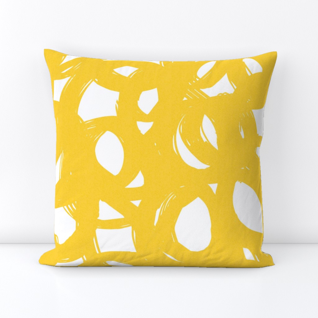 Yellow scribble-abstract-neutral