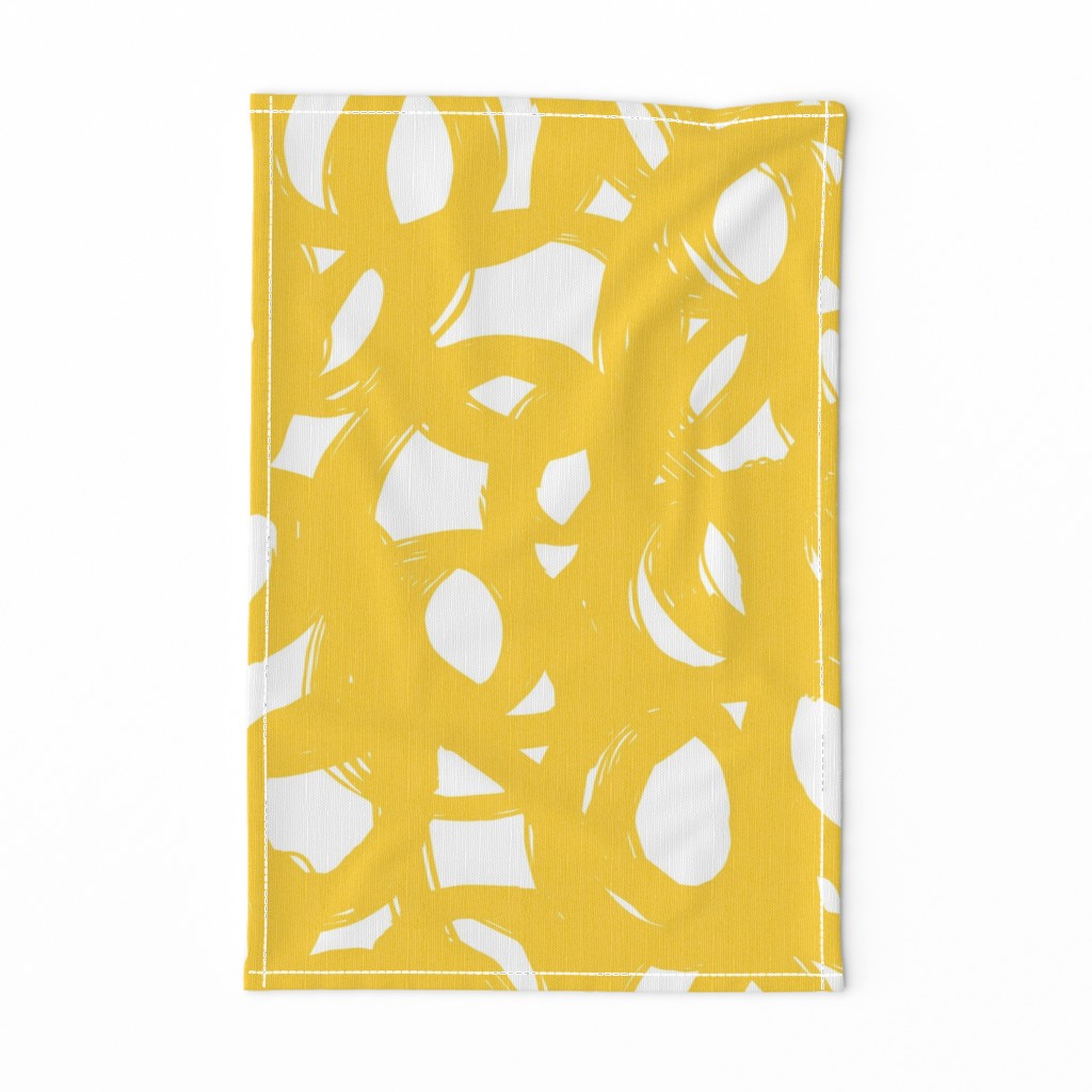 Yellow scribble-abstract-neutral