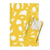 Yellow scribble-abstract-neutral