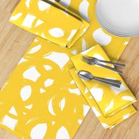 Yellow scribble-abstract-neutral