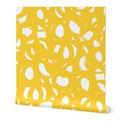Yellow scribble-abstract-neutral