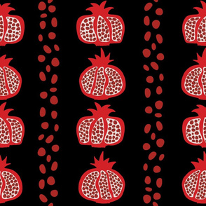 Pomegranate Rows black