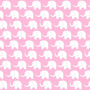 Elephant Parade on Pink