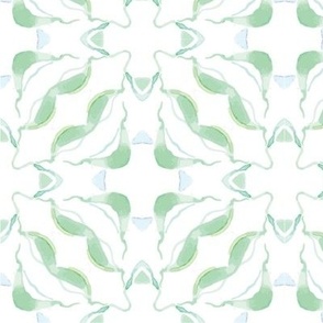 Green Moroccan tile big.  Use the design for a backsplash, bathroom wallpaper, duvet cover or lingerie.