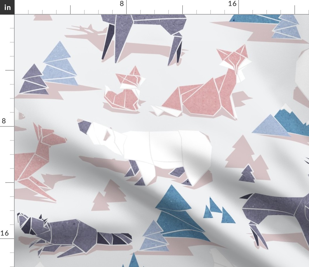 Large jumbo scale // Origami woodland II